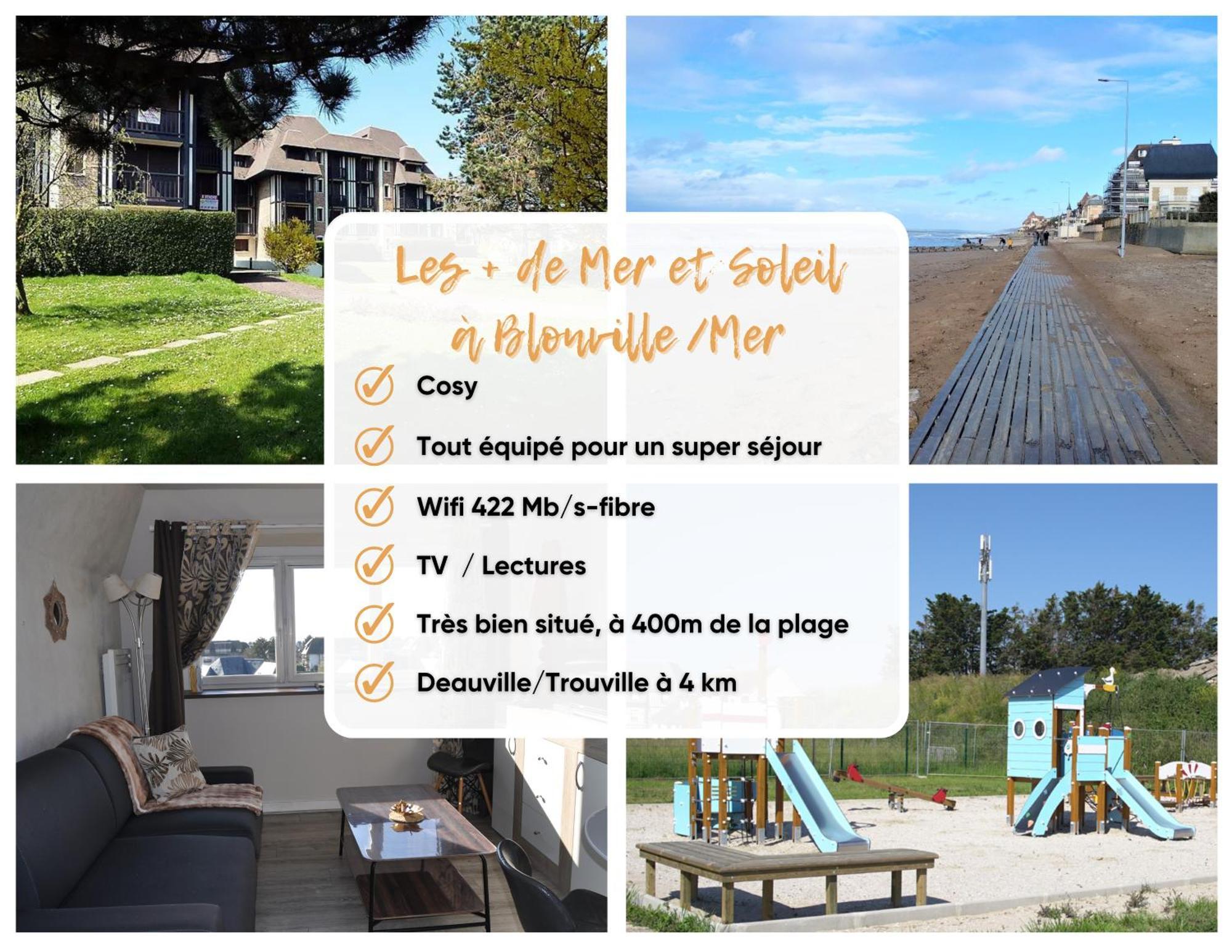Mer Et Soleil A Blonville Sur Mer/ Deauville Bagian luar foto